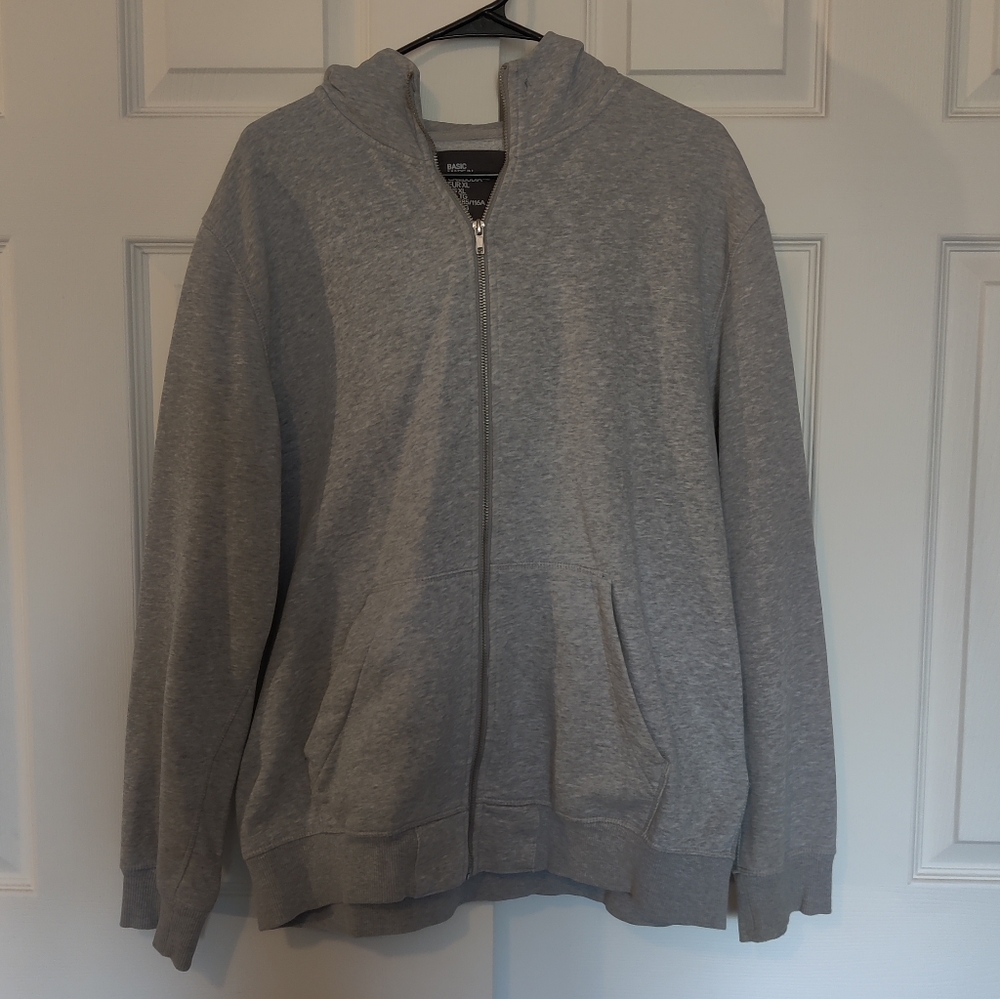 Grey Zip Up Hoodie